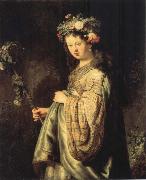 Saskia sa Flora REMBRANDT Harmenszoon van Rijn